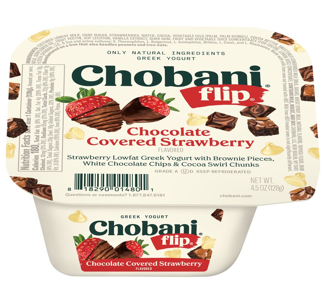 Chobani Flip Greek Yogurt, Chocolate Covered Strawberry (4.5 oz)