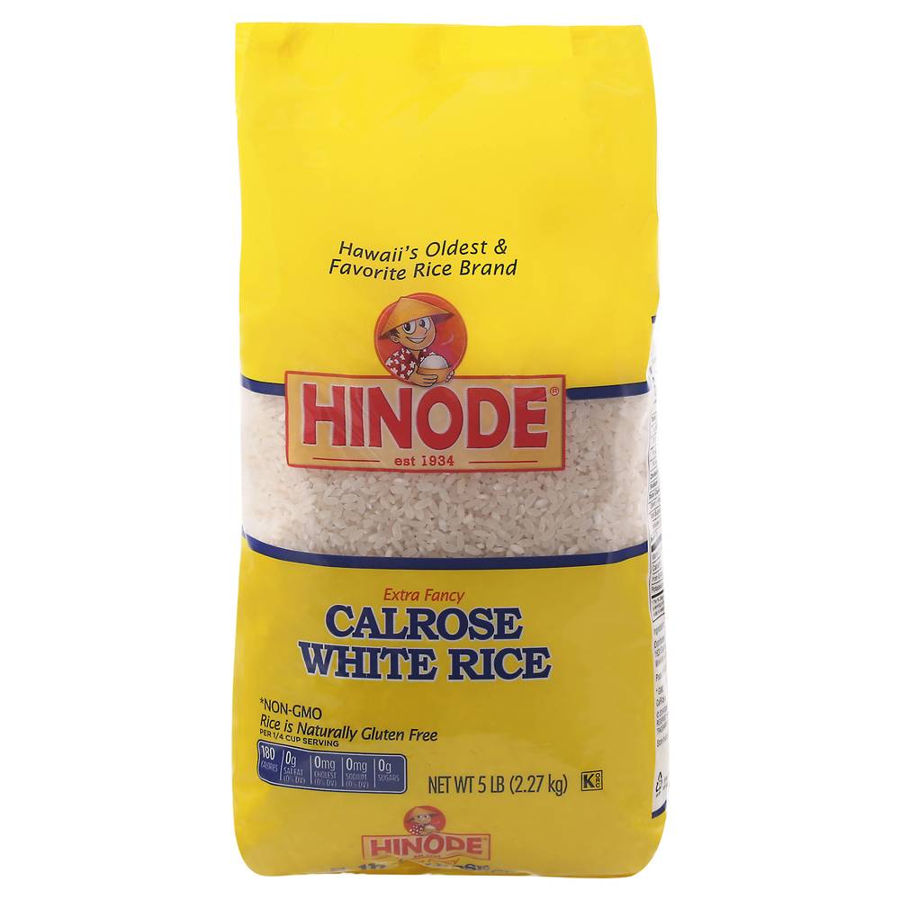 Hinode Extra Fancy White Medium Grain Calrose Rice (5 lbs)