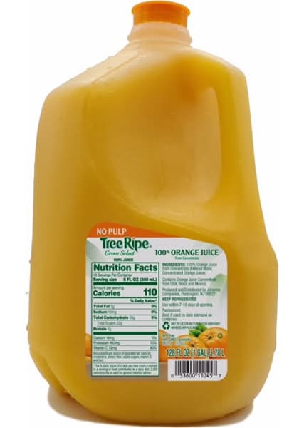 Tree Ripe Orange Juice From Concentrate (128 fl oz)