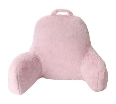 Fur Armrest Pillow Pink