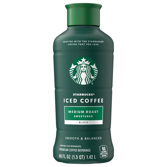 Starbucks Subtly Sweet Medium Roast Iced Coffee (48 fl oz)