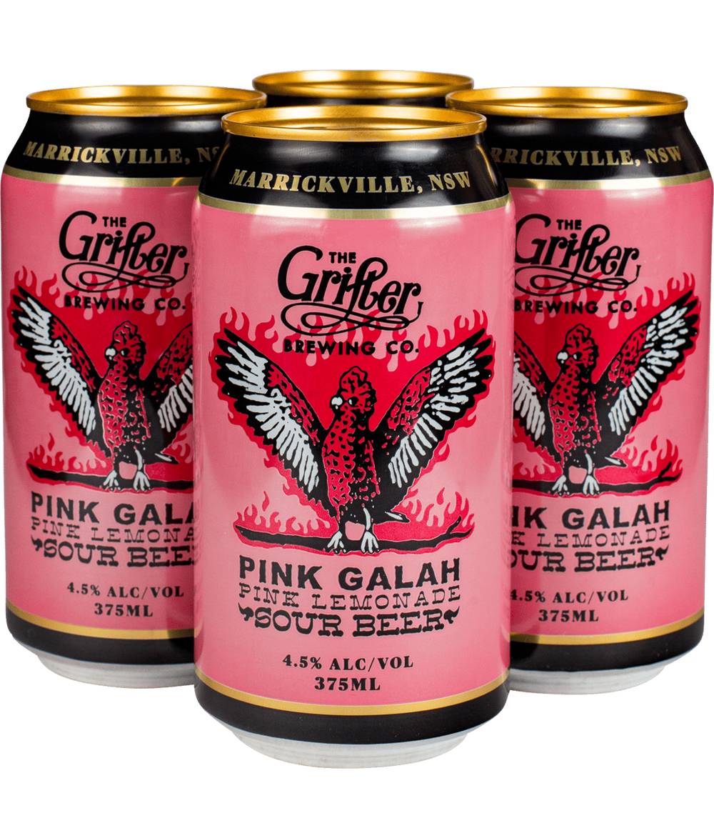 Grifter Pink Galah Sour Beer 4X375M