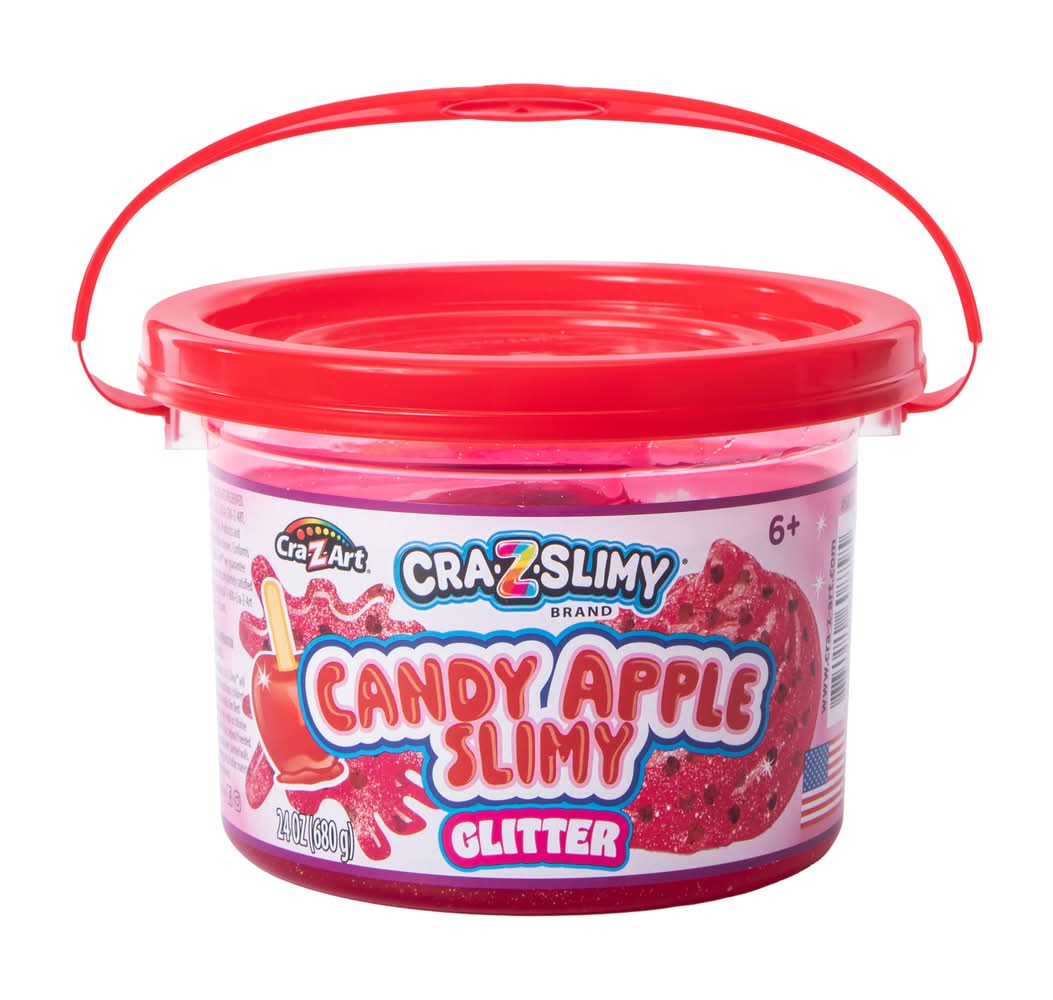Cra-Z-Slimy® Glitter Slimy Tub 24oz Candy Apple
