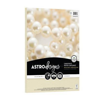 Creative Collection Color Cardstock, 8.5 X 11 Inches, 65 Lb/176 Gsm, Champagne Pearl