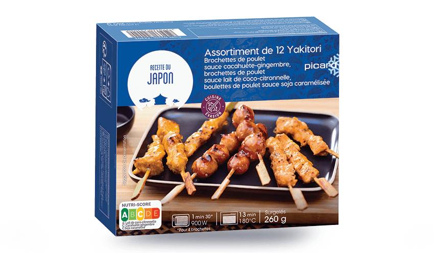 Assortiment de 12 yakitori