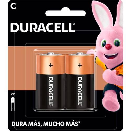 Duracell · Pila alcalina c (2 un)