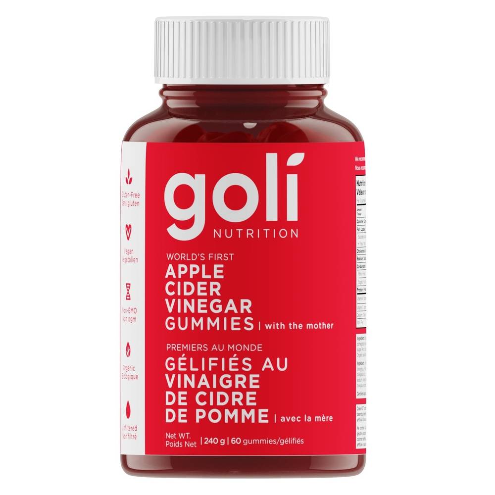 Goli Nutrition Products Apple Cider Vinegar Gummies (60 units)