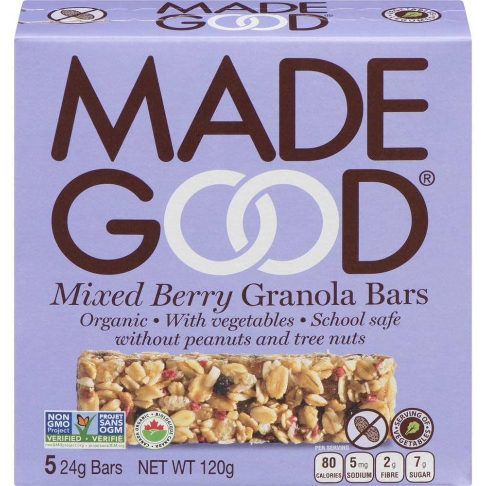 MadeGood Mixed Berry Granola Bars (120 g)