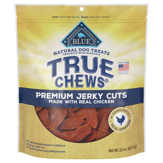 Blue Buffalo True Chews Premium Jerky Cuts Natural Dog Treats, Chicken