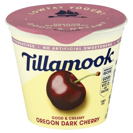 Tillamook Good & Creamy Yogurt (oregon dark cherry)