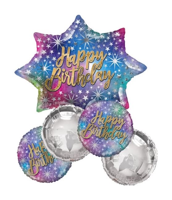 Happy Birthday Star Balloon Bouquet