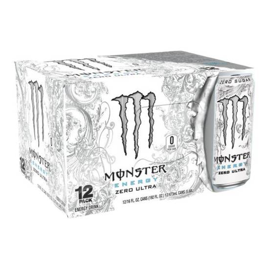 Monster Energy Zero Ultra Energy Drinks (12 ct, 16 fl oz)