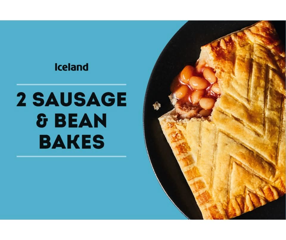 Iceland Sausage & Bean Bakes (2 pack)