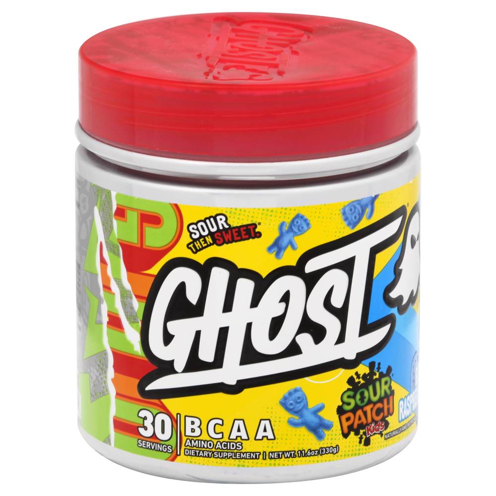 Ghost Sour Patch Kids Bcca Amino Acids Supplement, Blue Raspberry (11.6 oz)