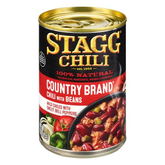Stagg Chili Country Brand Sweet Bell Peppers Mild Chili With Beans
