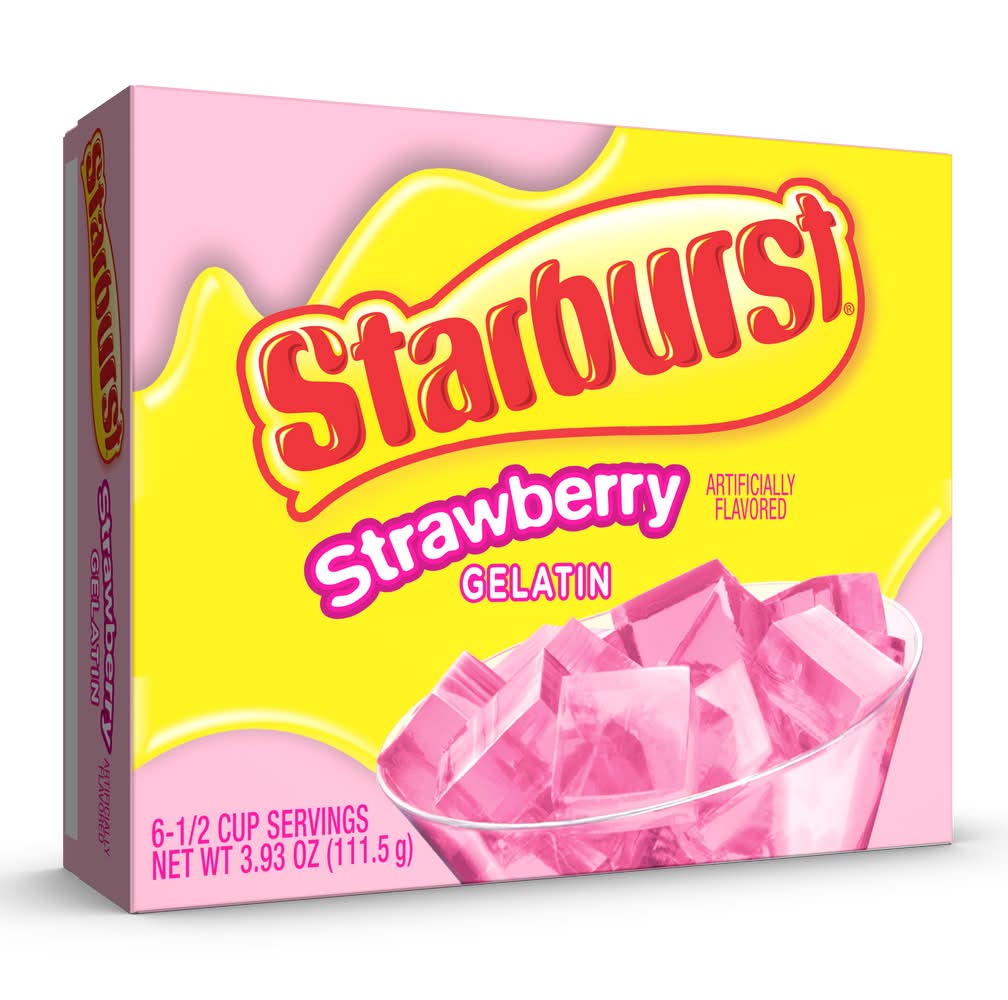 Starburst All Pink Strawberry Gelatin (4 oz)