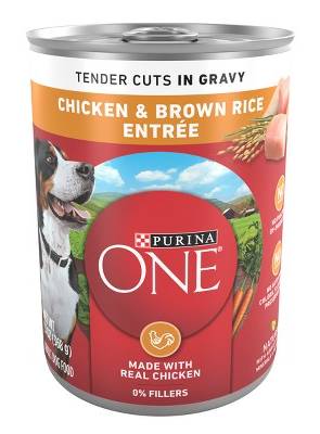 Purina One Tender Cuts in Gravy Chicken and Brown Rice Wet Dog Food (13 oz)