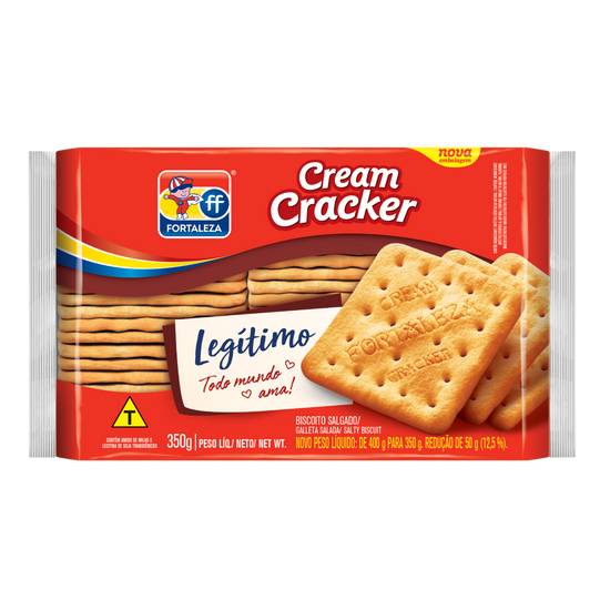 Fortaleza biscoito salgado cream cracker (350g)