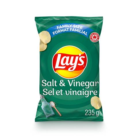 Lay's Potato Chips, Salt & Vinegar (235 g)