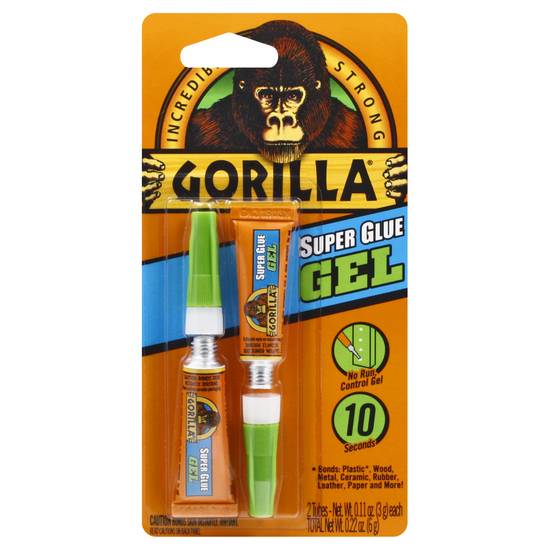 Gorilla Glue Gorilla Super Glue (2 x 0.1 oz tubes)