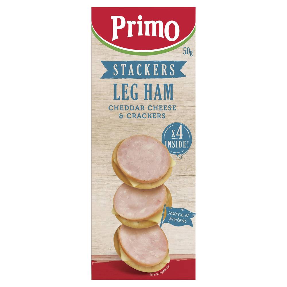 Primo Stackers Leg Ham Cheddar Cheese & Crackers Delivery Near Me Order Online Uber Eats