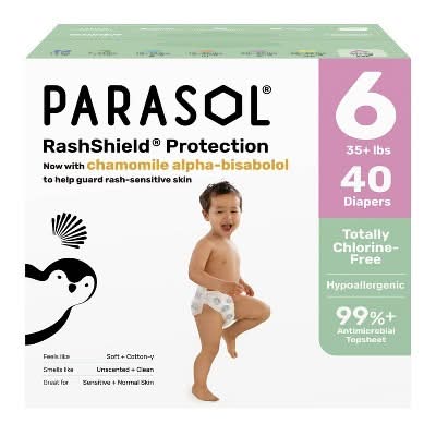 ParaSol Clear + Dry Baby Diapers, Stage 6 (40 ct)