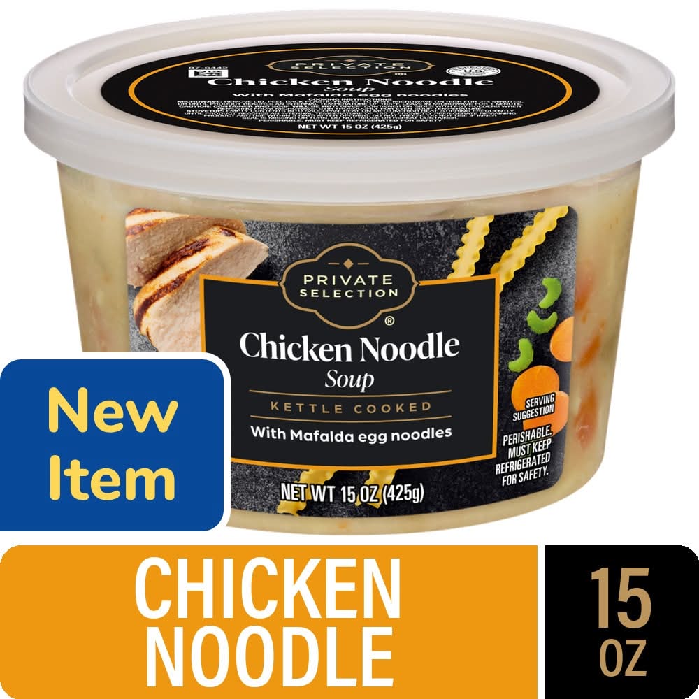 Private Selection Kettle Cooked Soup, Chicken Noodle (15 oz)