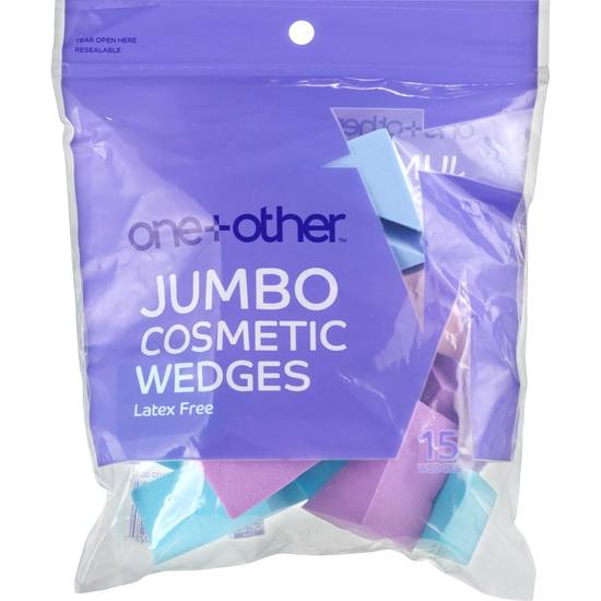 one+other Jumbo Cosmetic Wedges, 15CT