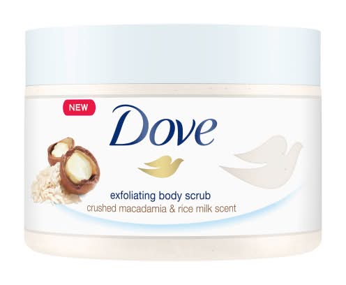 Dove Crushed Macadamia & Rice Milk Body Scrub (255ml)
