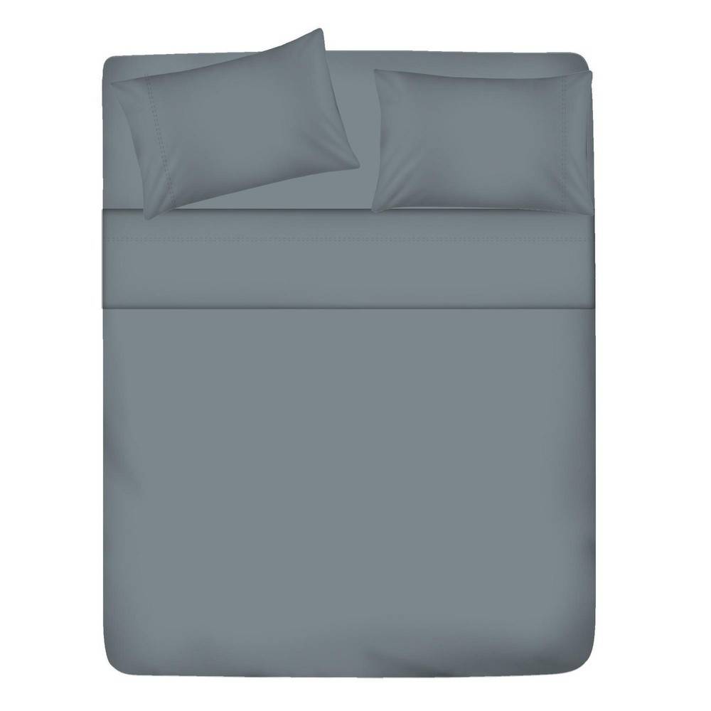 Hometrends Sateen Sheet Light Blue Set Delivery Near Me Order Online