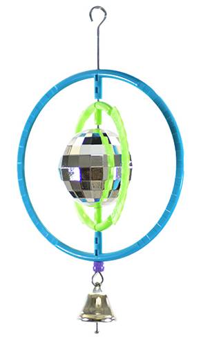 Play On Orbital Disco Ball Bird Toy