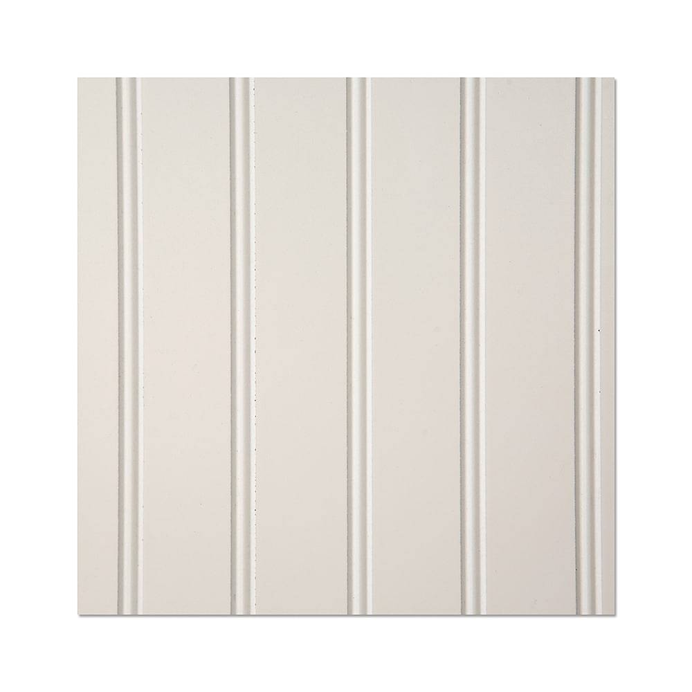 Style Selections 48-in x 96-in Beaded White Mdf Wainscot Wall Panel | 296727