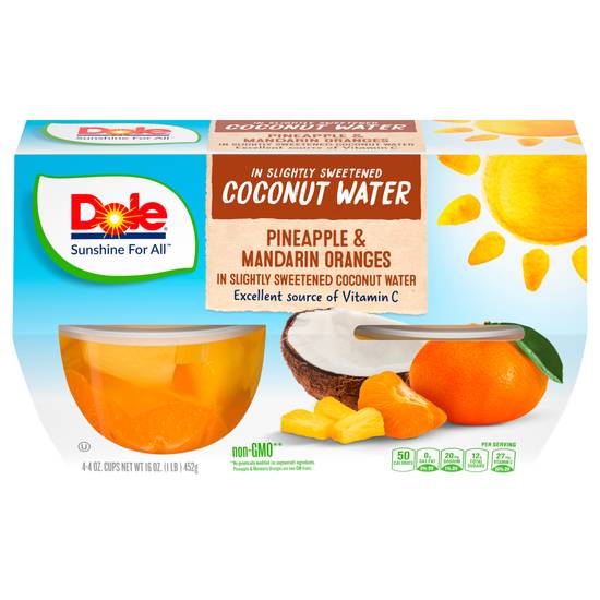 Dole Fruit Bowls Pineapple & Mandarin Oranges