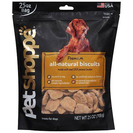 Petshoppe Premium All-Natural Biscuits Peanut Butter Dog Treats