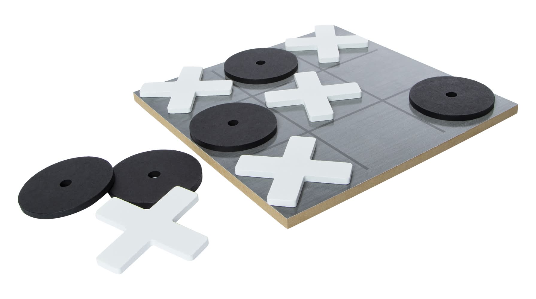 Deluxe Wooden Tic-Tac-Toe Board Game Standard