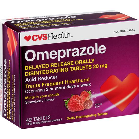 Cvs Health Strawberry Omeprazole Tablets