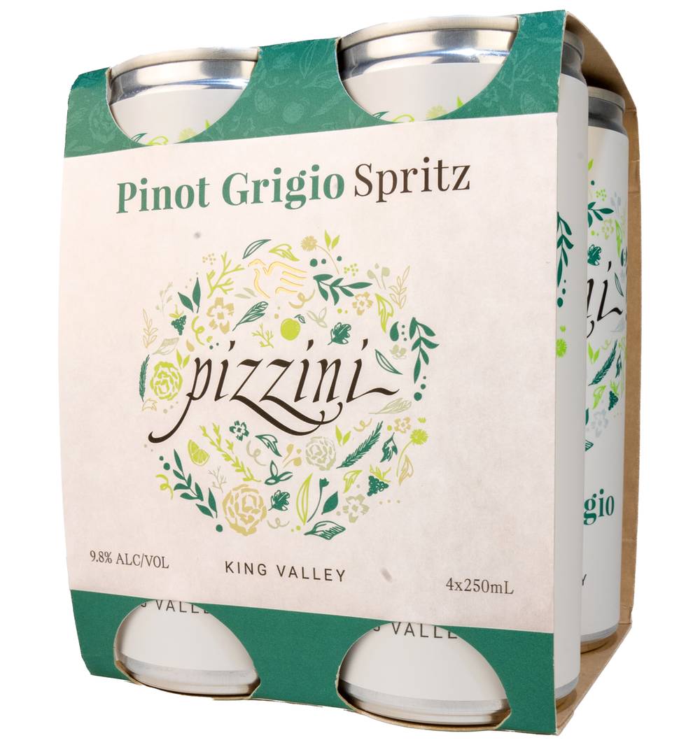 Pizzini Pinot Grigio Spritz Can NV 250mL X 4 pack