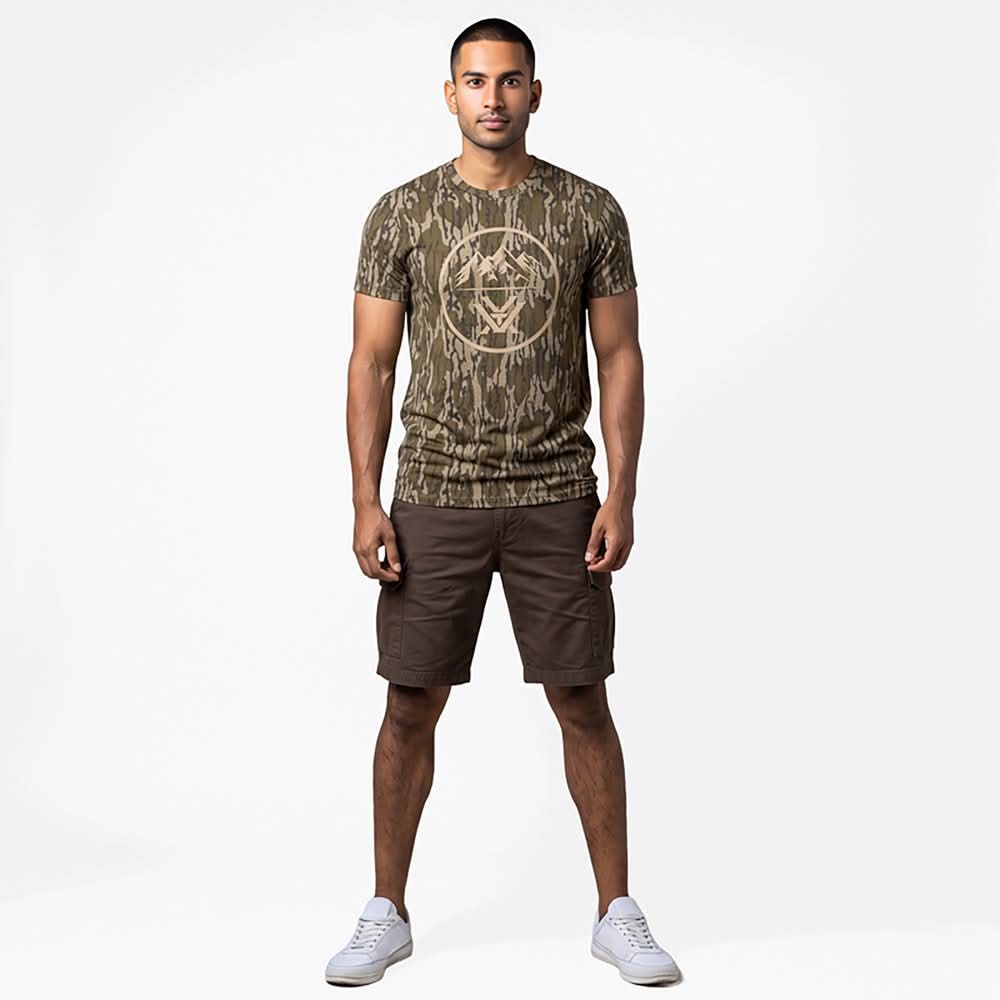 Vortex Optics Men's Mossy Oak Bottomland 3 Peaks T-Shirt, X Large