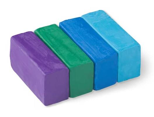 Craft Smart Cool Colors Plastalina Modeling Clay Set, Cool (1 lbs)