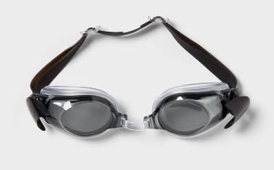 Sun Squad Adult Uv Protection Swim Goggles, Black