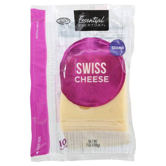Essential Everyday Sliced Swiss Cheese (10 ct)
