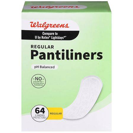 Walgreens Unscented Pantiliners