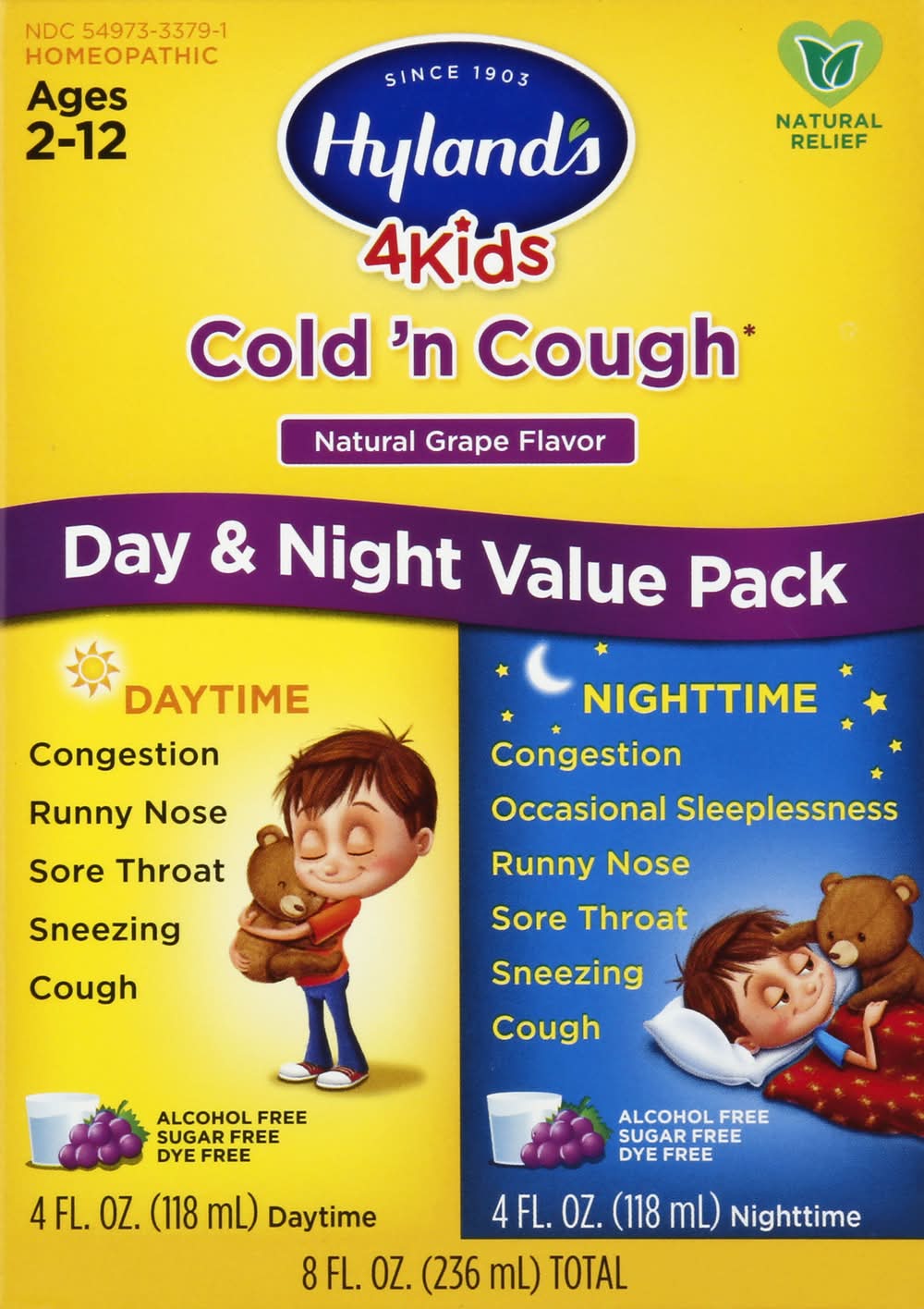 Hyland's Cold 'N Cough Natural Relief, Grapes (8 fl oz)