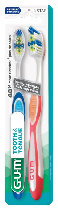 Gum brosse à dents et à langue (2 unités) (moyenne)