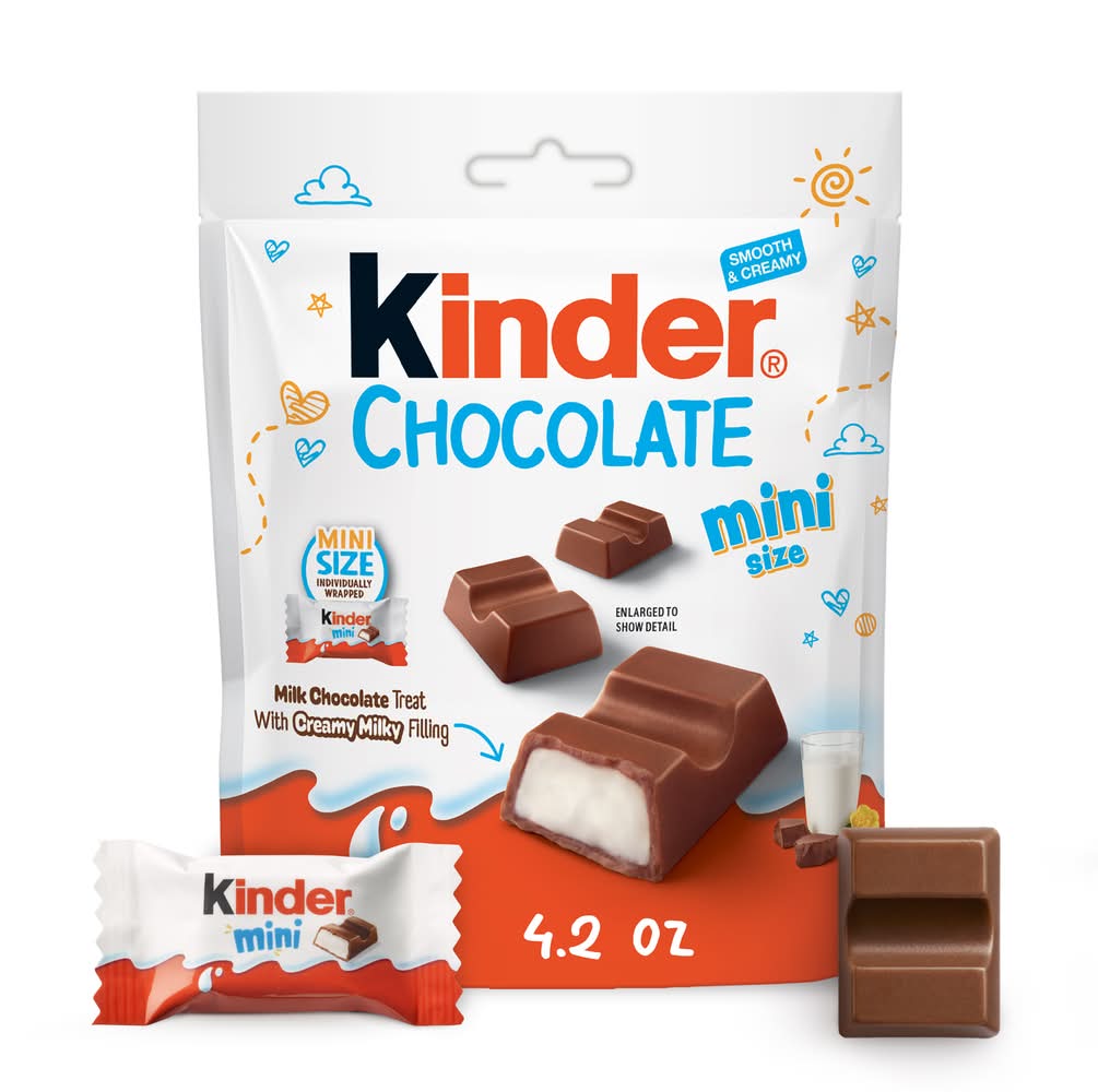 Kinder Mini Milk Chocolate Treat With Creamy Milky Filling (4.2 oz)