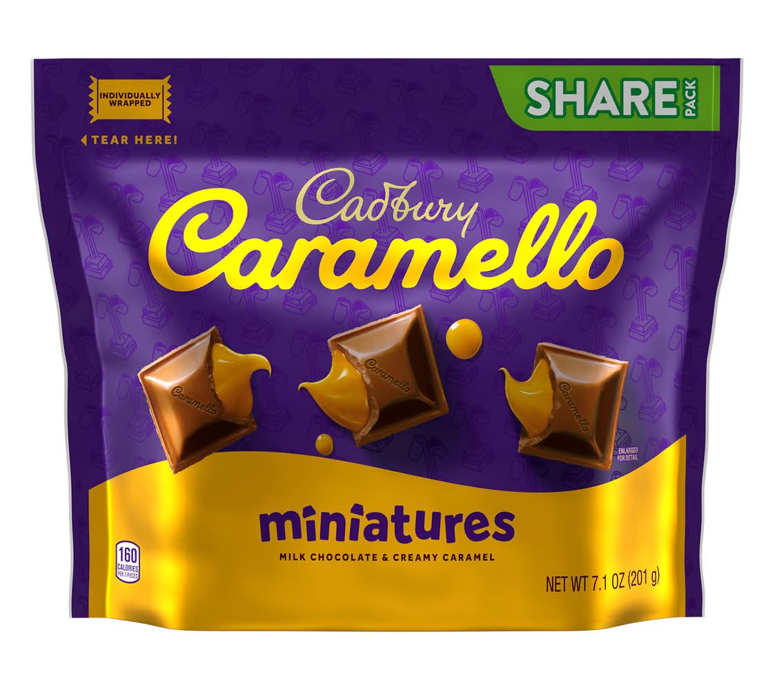 Cadbury Caramello Miniatures Milk Chocolate Share pack (7.1 oz)