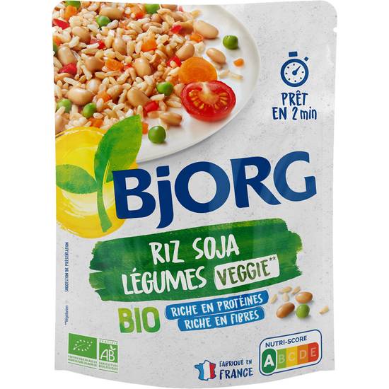 Riz - Soja - Légumes - Biologique Bjorg 250 gr