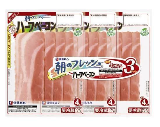 伊藤ハム 朝のフレッシュハーフベーコン (32g x 3)