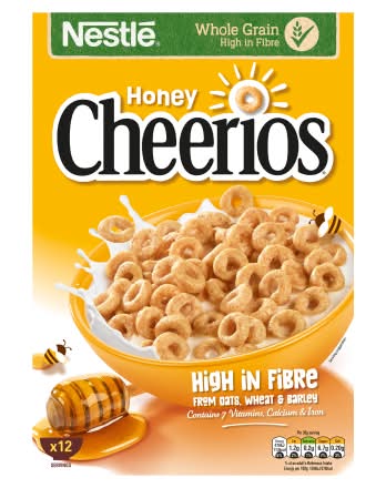 Cheerios Honey, Whole Grain Cereals (370g)