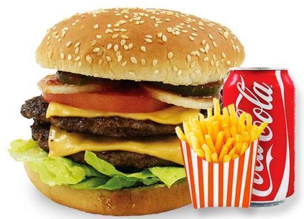 Double Cheese Burger Combo